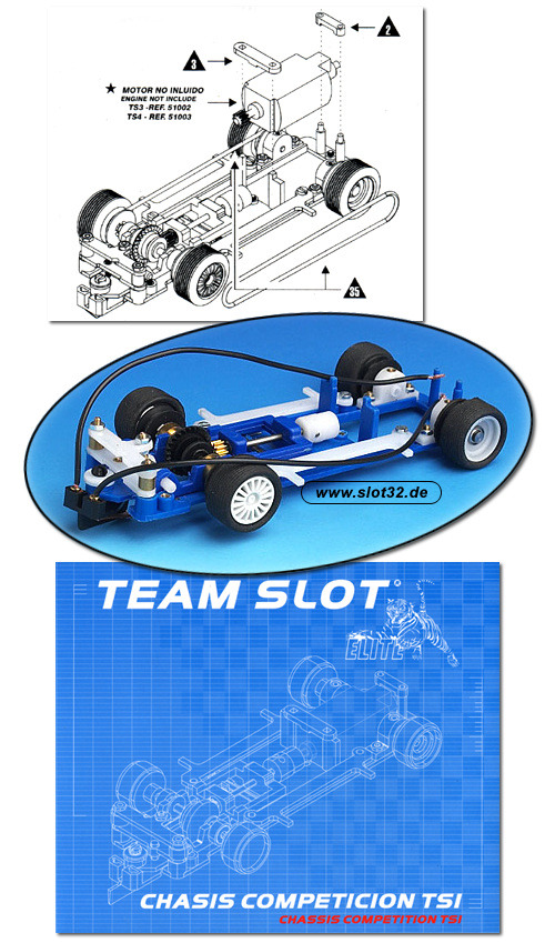 TEAMSLOT chassis, racing